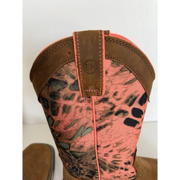 JUSTIN Women’s Trekker 11" Camo Work Boot Size 7B Waterproof Russet Brown SE4356 - Picture 14 of 16